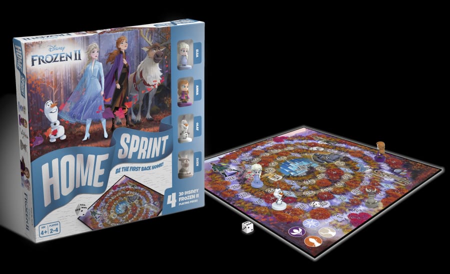 Настольная игра Cartamundi "Холодное сердце 2" Home Sprint, семейная игра для детей, 2-4 игрока