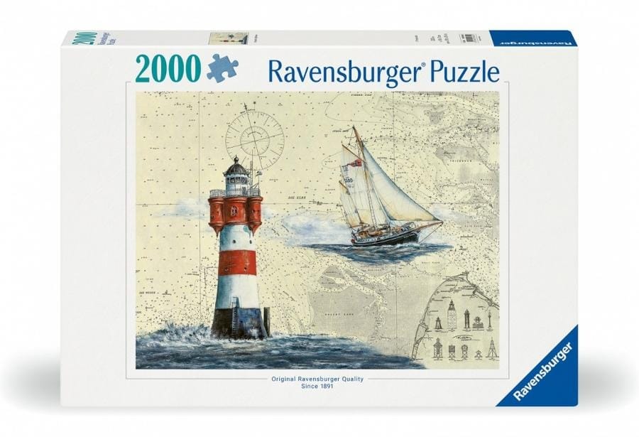 Пазл Ravensburger парусный спорт, маяк, 2000 элементов