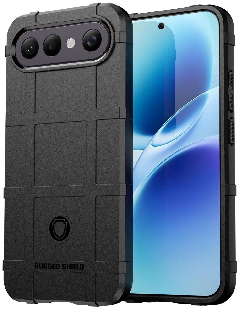 Чехол на Vivo X300 FE силиконовый Rugged Shield чёрный