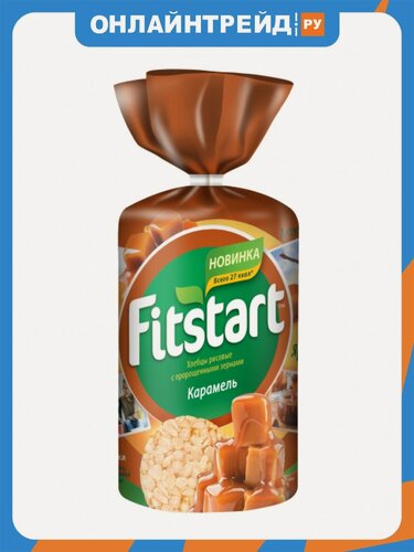 Изображение товара Хлебцы Fitstart рисовые Карамель 100 г