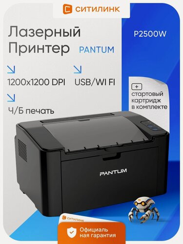 Изображение товара Принтер лазерный Pantum P2500W черно-белый A4