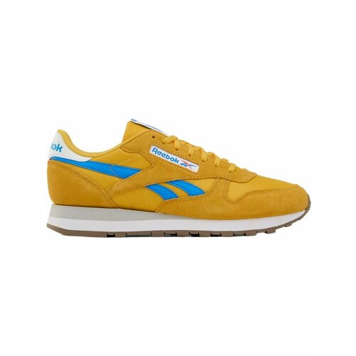 фото Кроссовки reebok classic leather, полнота f (eu)/ на среднюю стопу, размер 10.5 us, оранжевый