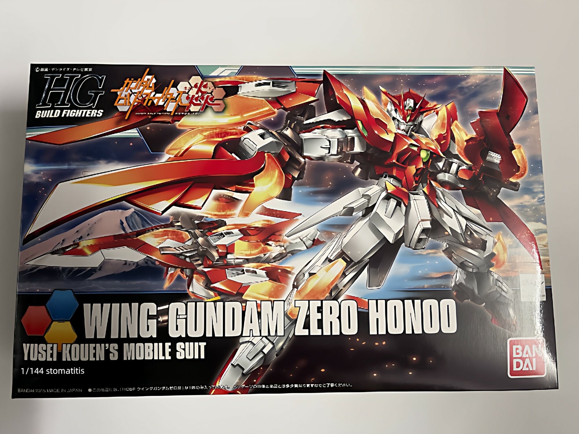 Модельная комплектация 1/144 шкалы HG BF-033 Zero Wing Flame Gundam с красной этикеткой