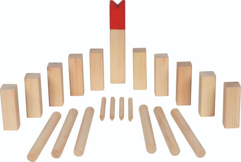 Настольная игра Goki Kubb в хлопковой сумке, семейная игра для детей
