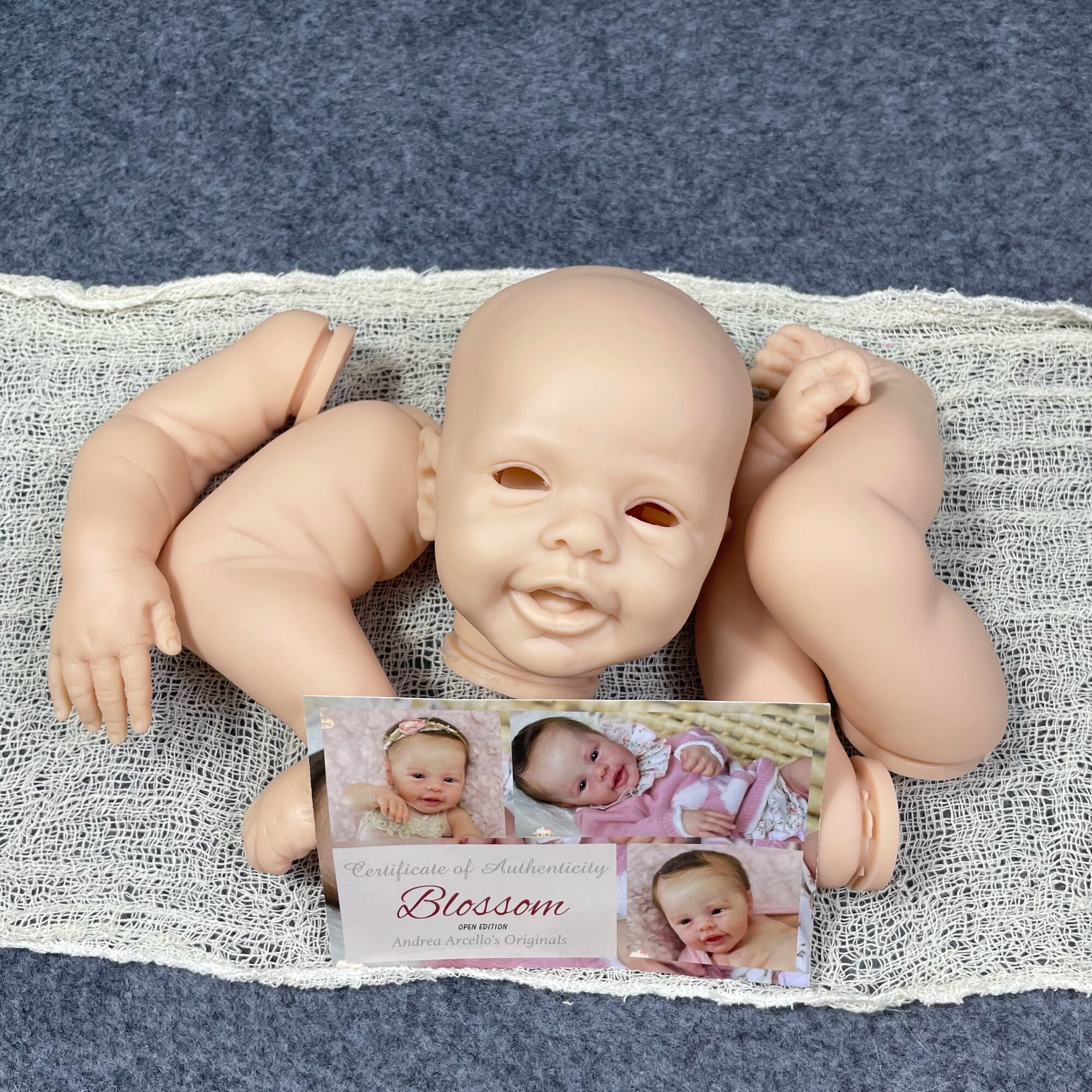 MRB 17-дюймовый виниловый набор для куклы Reborn Blue Eyes