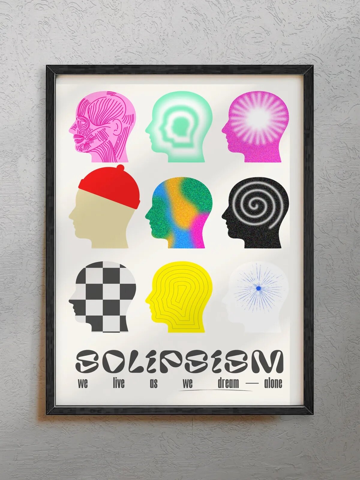 Интерьерный постер "Solipsism" в стиле pinterest, формат 30x40 см