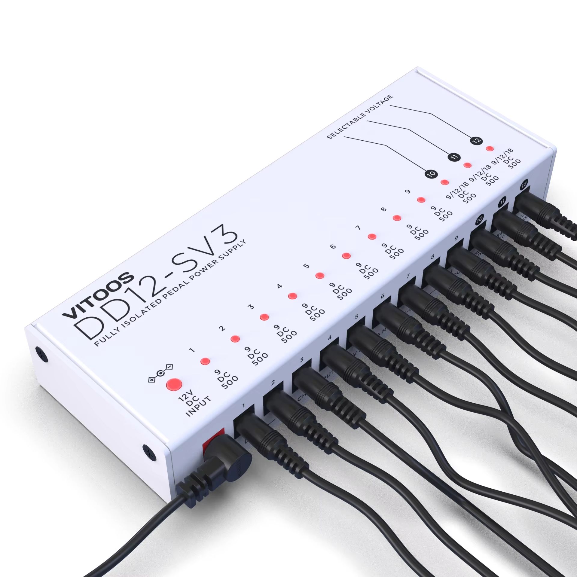 VITOOS DD12-SV3 эффект педаль питания полностью изолирован