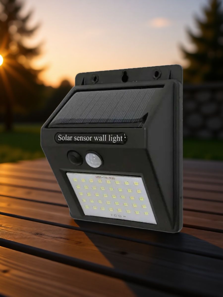 FL-LED 3D-WALL SOLAR+SENSOR 10W 6500К, 140Lm IP55 98x124x48мм - Светодиодный светильник