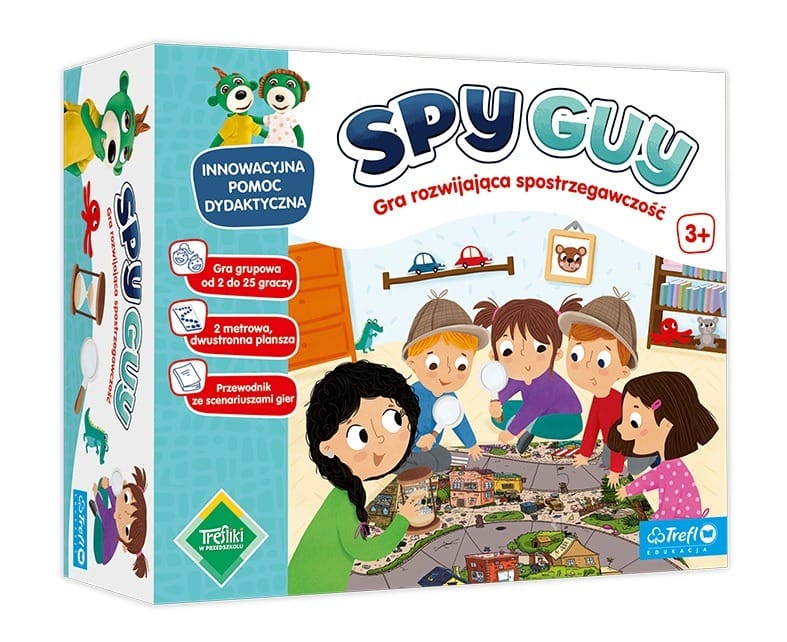 Настольная игра Trefl Spy Guy, "Трефлики в детском саду", разноцветный, для групп, развивающая наблюдательность, для детей