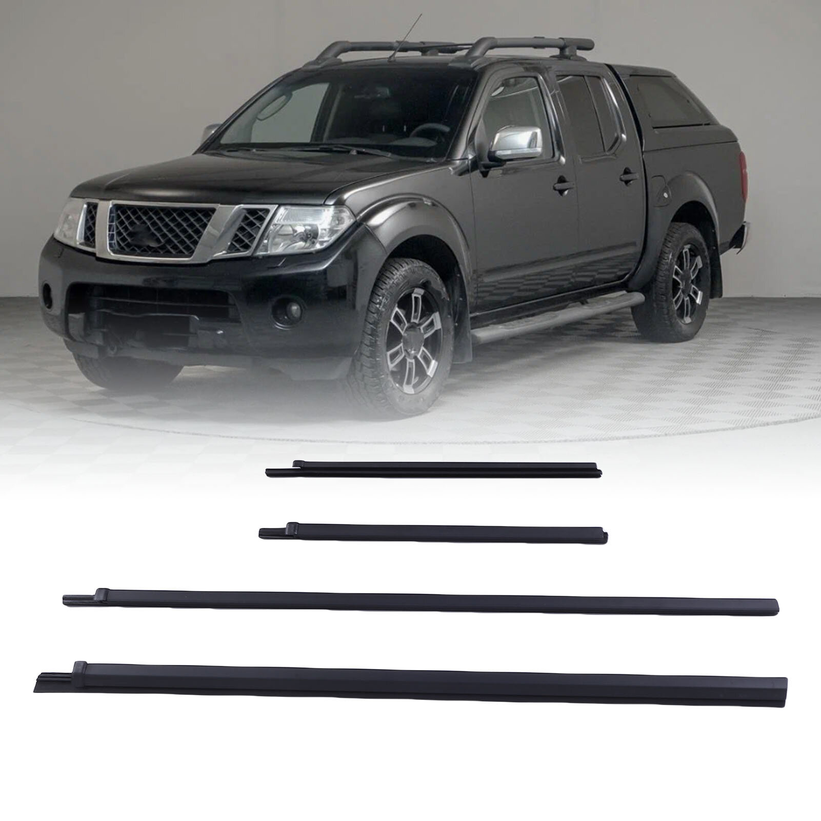 Наружный уплотнитель стекла автомобиля Navara D40, резиновый, 80820-EB700, 2005–2014