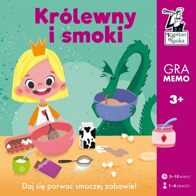 Настольная игра Kapitan Nauka "Принцессы и драконы", мемо для детей от 3 лет