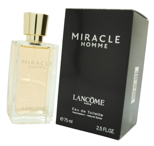 Туалетная вода мужская Ланком Миракл 75 мл - Lancome Miracle Homme парфюм мужской