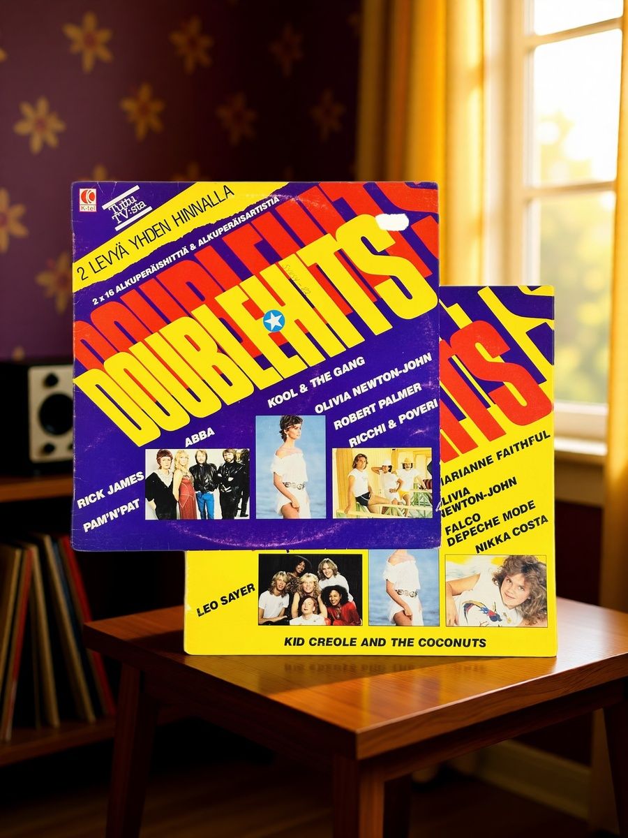Double Hits, винтаж 2LP12" 1982 Finland
