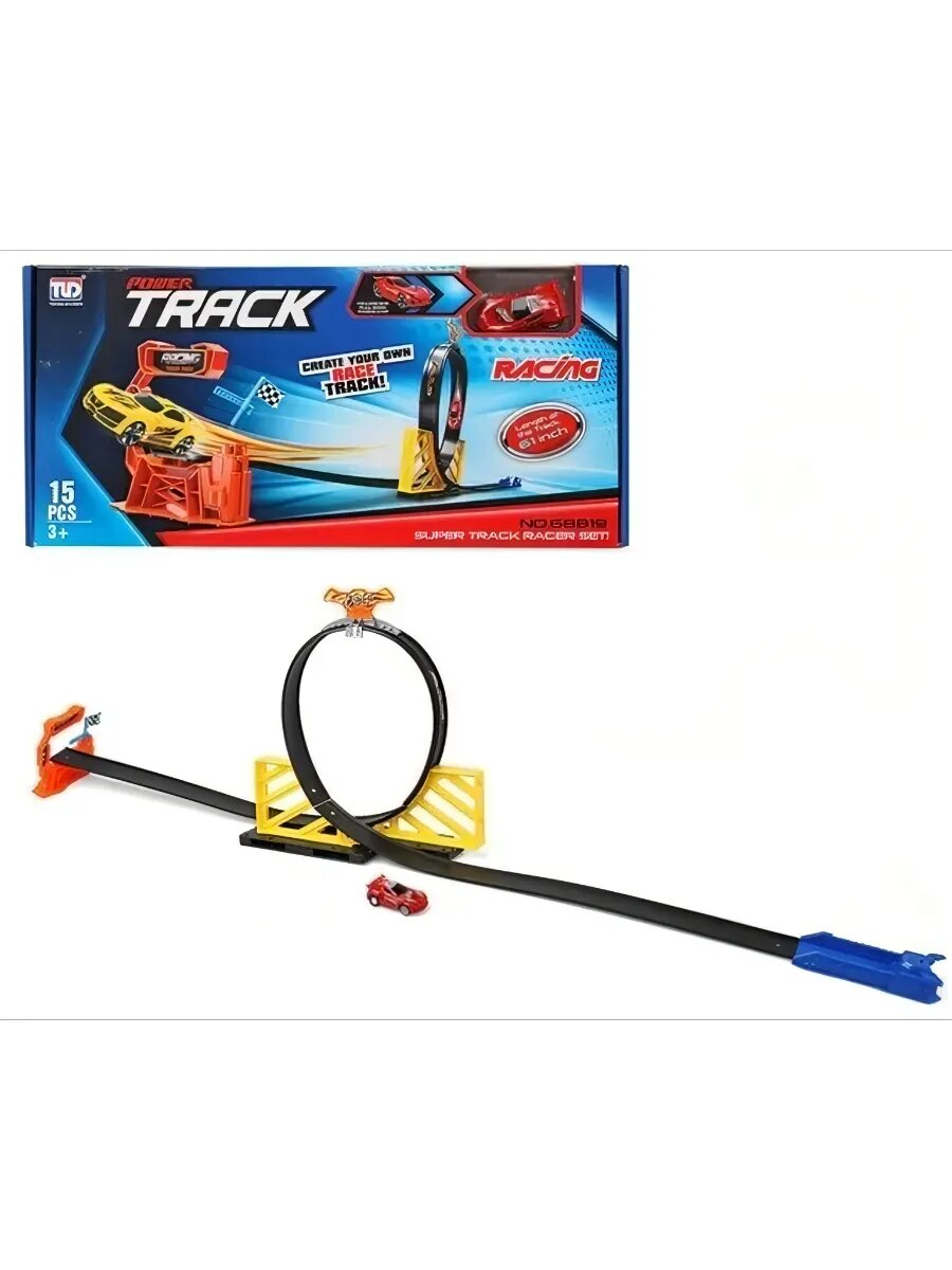 Трек трасса с трамплином Power Racing