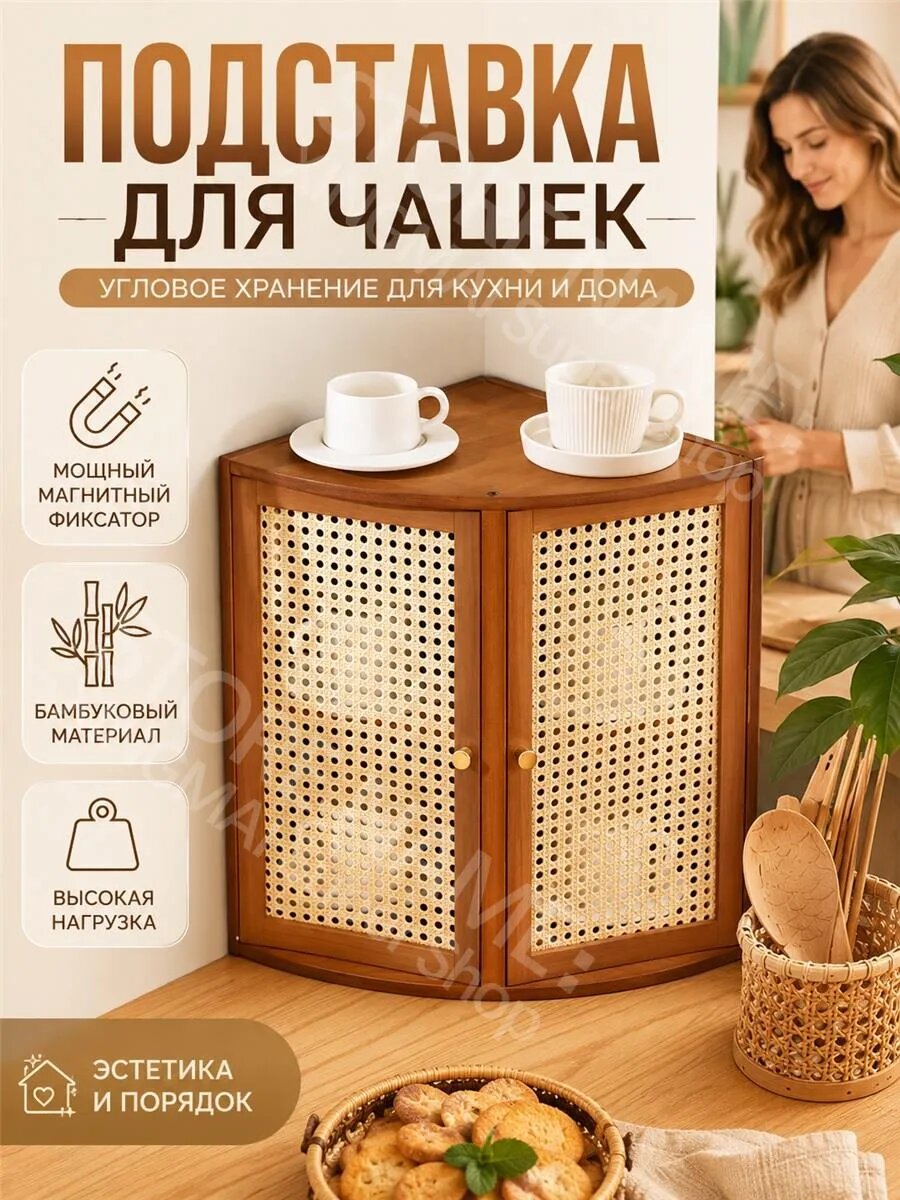 Подставка для чашек черная с рифленым стеклом