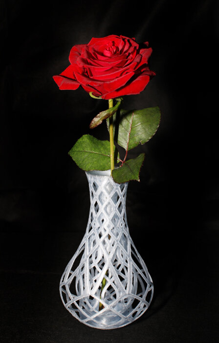 Ваза декоративная «Роза», 3D-печать, 3DOPRU арт. VASE-TV-1242679