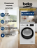 Сушильная машина BEKO B3T47238, загрузка 7 кг, 15 программ, тепловой насос