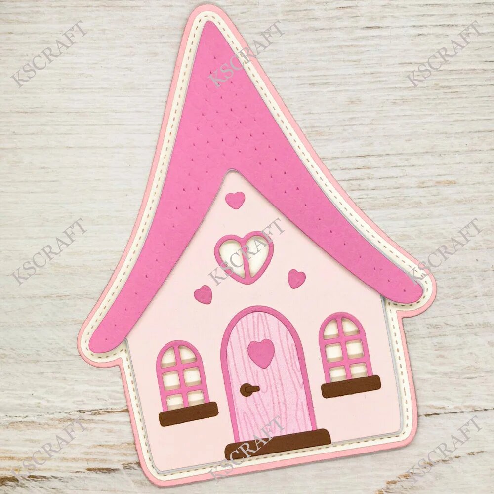 KSCRAFT Gnome House набор штампов для скрапбукинга