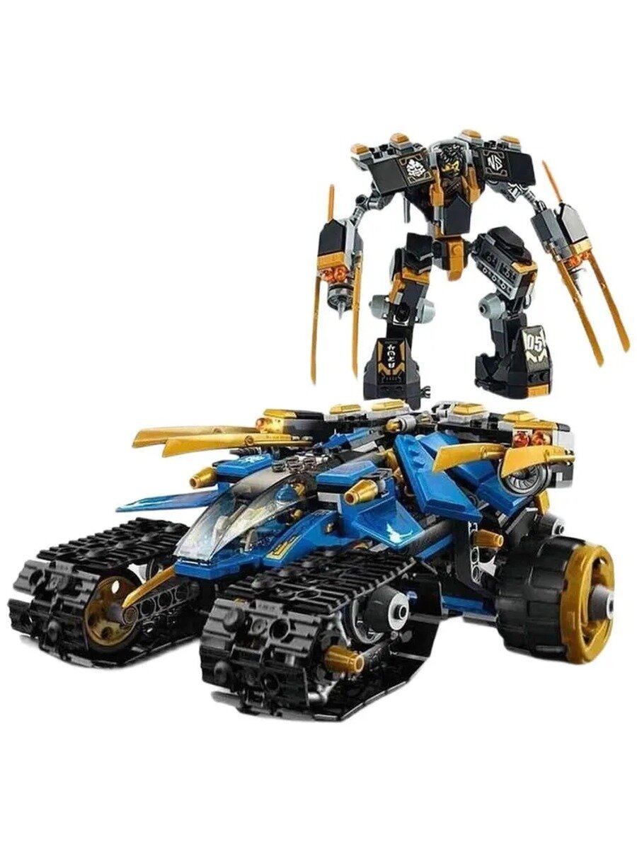 Пластиковый конструктор Серия Phantom Ninja Thunder Assault Chariot UPCLOUD Оснащен 5 куклами