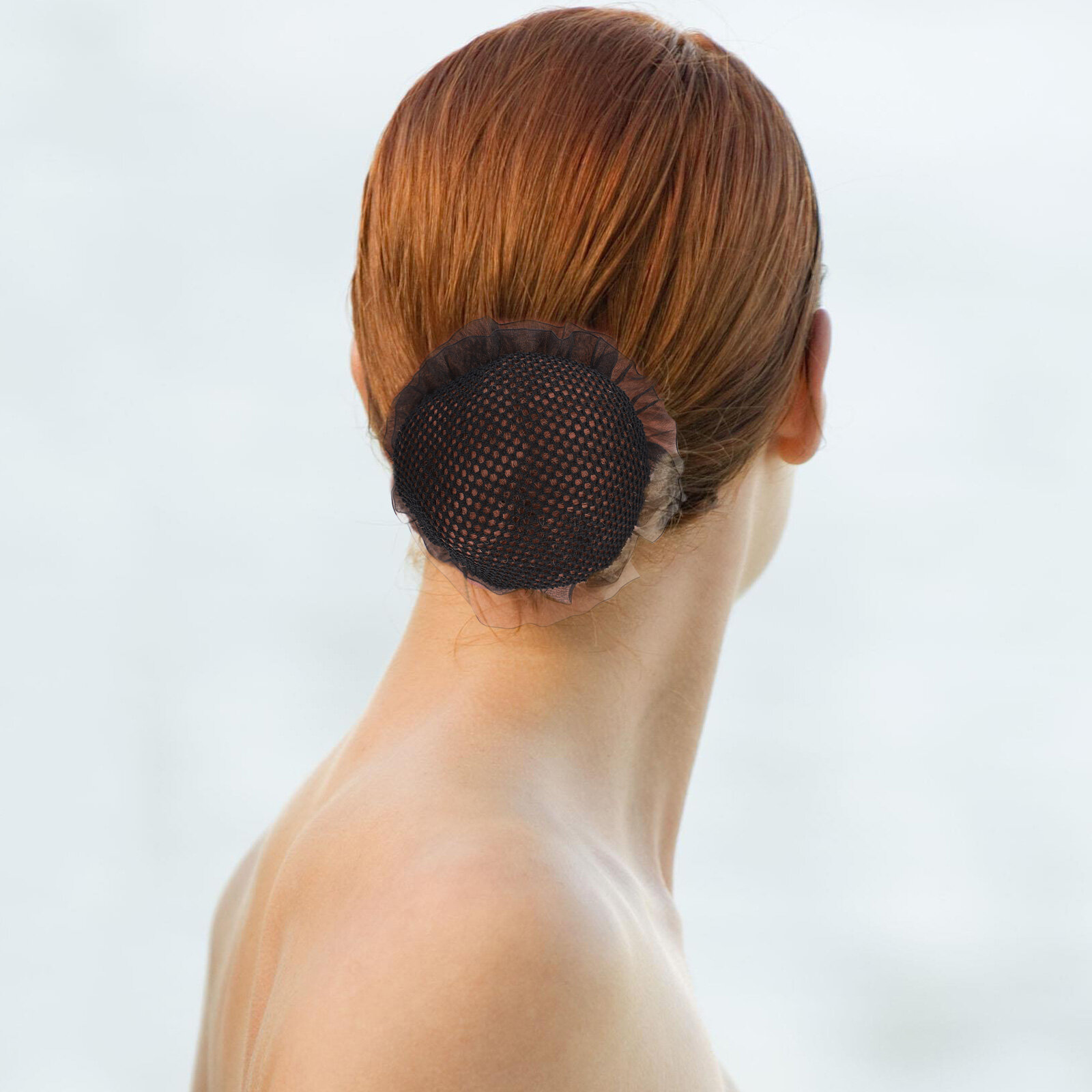 8 Штук Чёрные Сетки Для Волос Bun Hair Nets Для Женщин Размер 10X10X1 5Cm