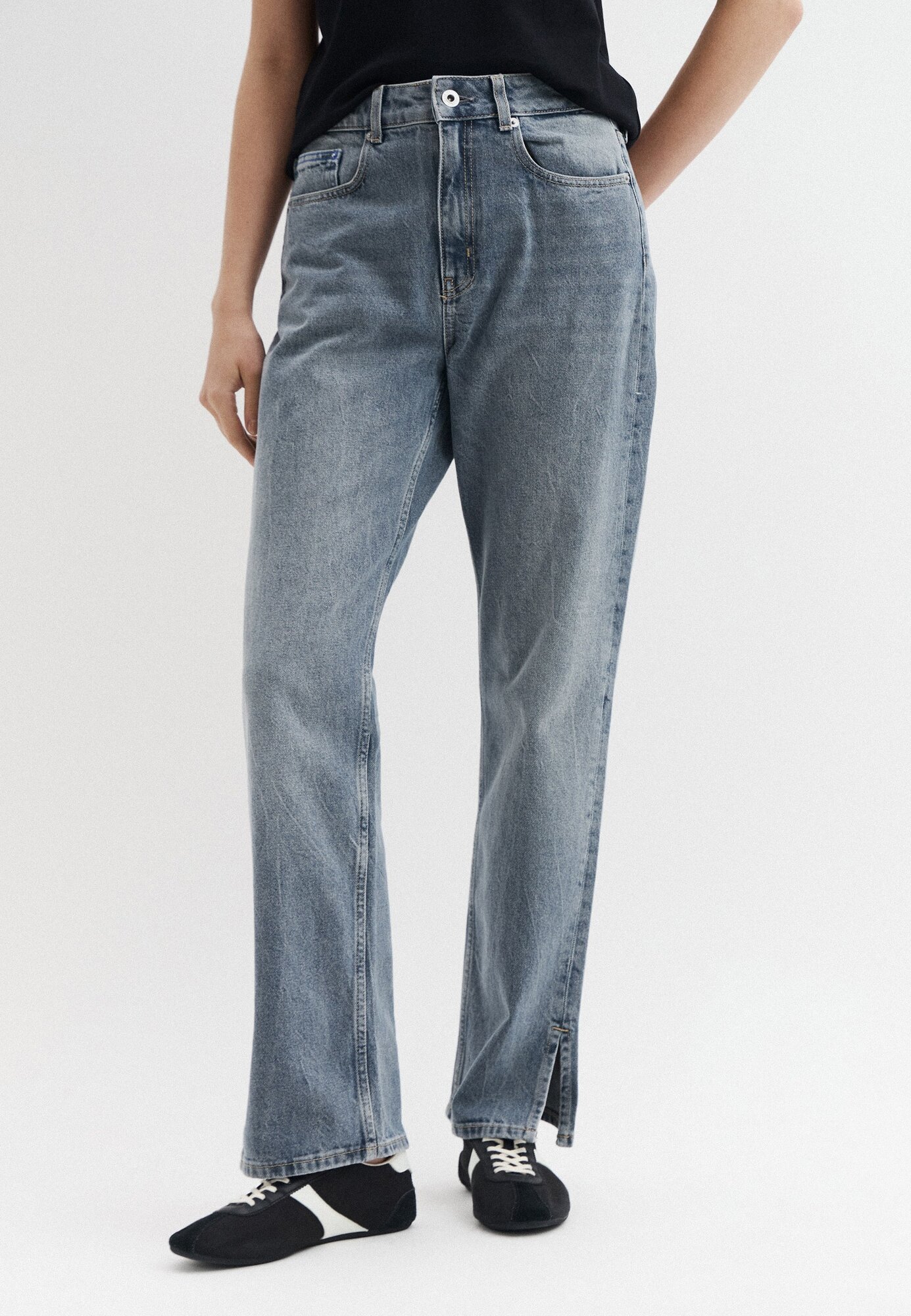 Джинсы трубы KARL LAGERFELD JEANS