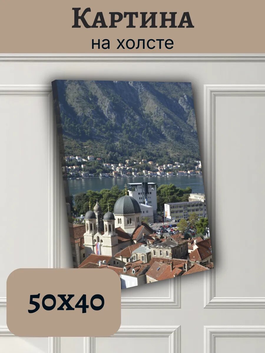 Картина Черногория Montenegro 40x50 Подгорица панорама