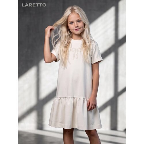 фото Платье laretto, размер 116, молочный