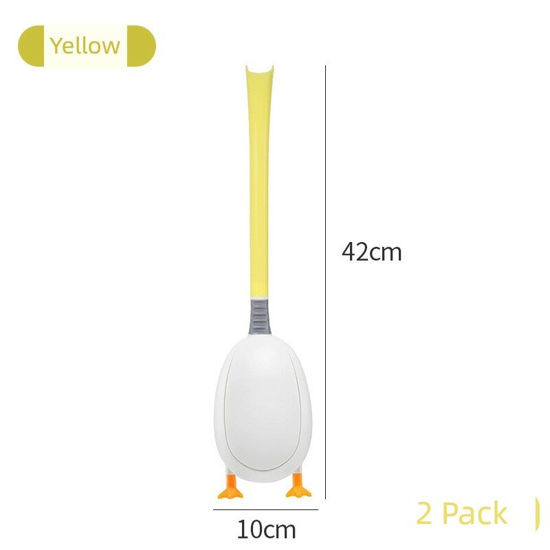 Пингвин-нырок желтый туалетная щетка 2 шт. - Практичный аксессуар для ванной