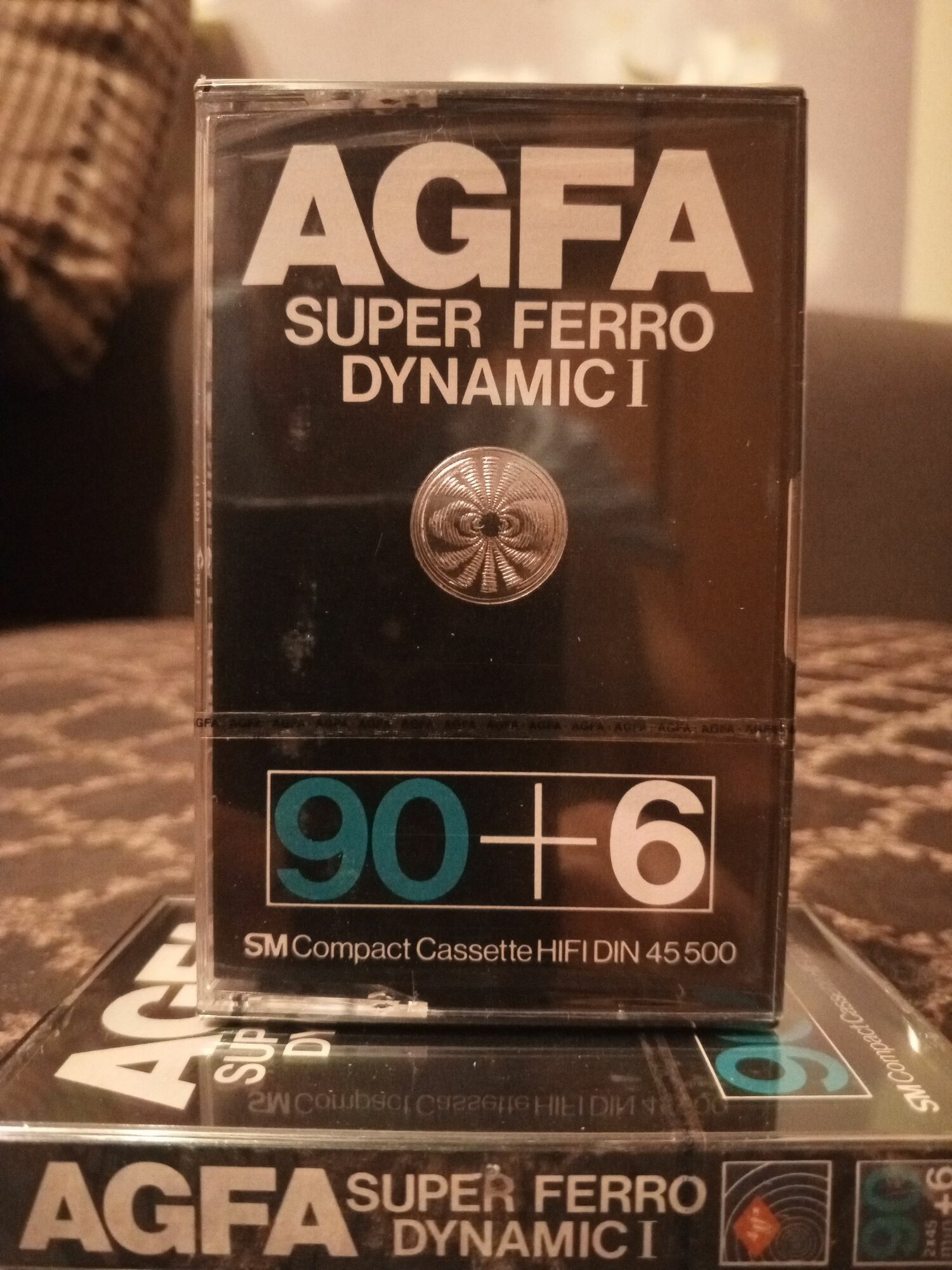 Аудиокассета AGFA SUPER FERRO DYNAMIC I 90+6,1979-1980г. (90+6 мин)