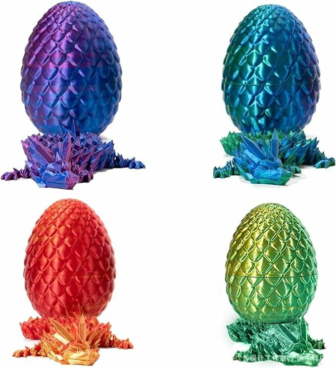 Трансграничный хит продаж: набор игрушек-яиц китайского дракона с 3D-печатью, фигурка дракона, китайские игрушки-драконы от производителя, фигурка-яйцо дракона.