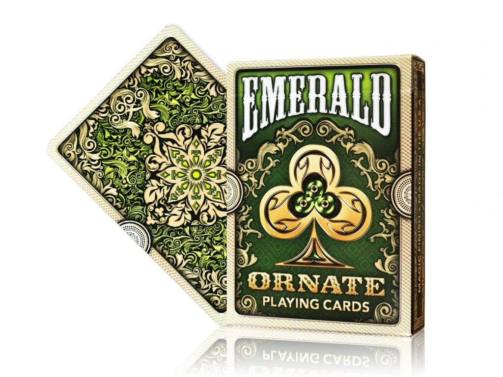 Игральные карты Ornate Emerald Тираж 2500 на мир
