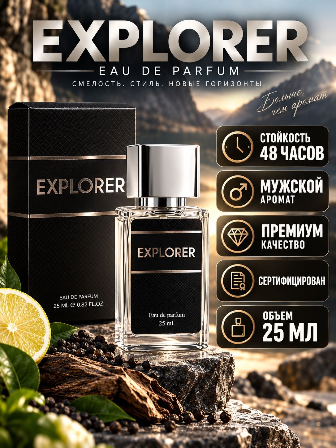 Парфюм Explorer 25мл/ Духи Эксплорер