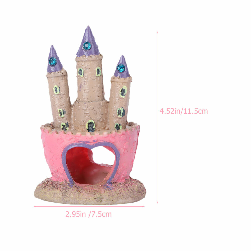 Декоративный Замок Из Резины Для Аквариума 2 Штуки Размер 11.5X7.5X6Cm