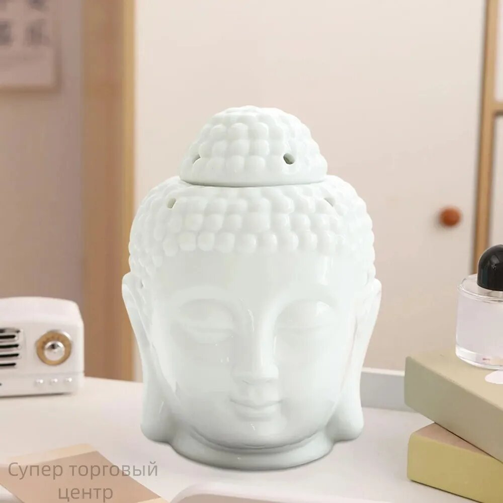 Голова будды подсвечник курильница чайная свеча 14,5x10x11см