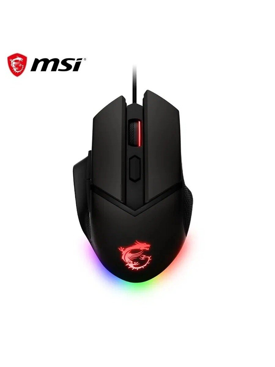 Игровая мышь проводная GM20 ELITE, черный, USB, 6400 dpi, 6 кнопок