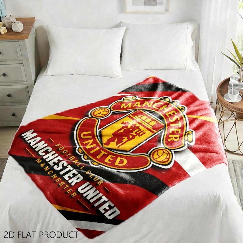 Manchester United плед из флиса с кашемиром