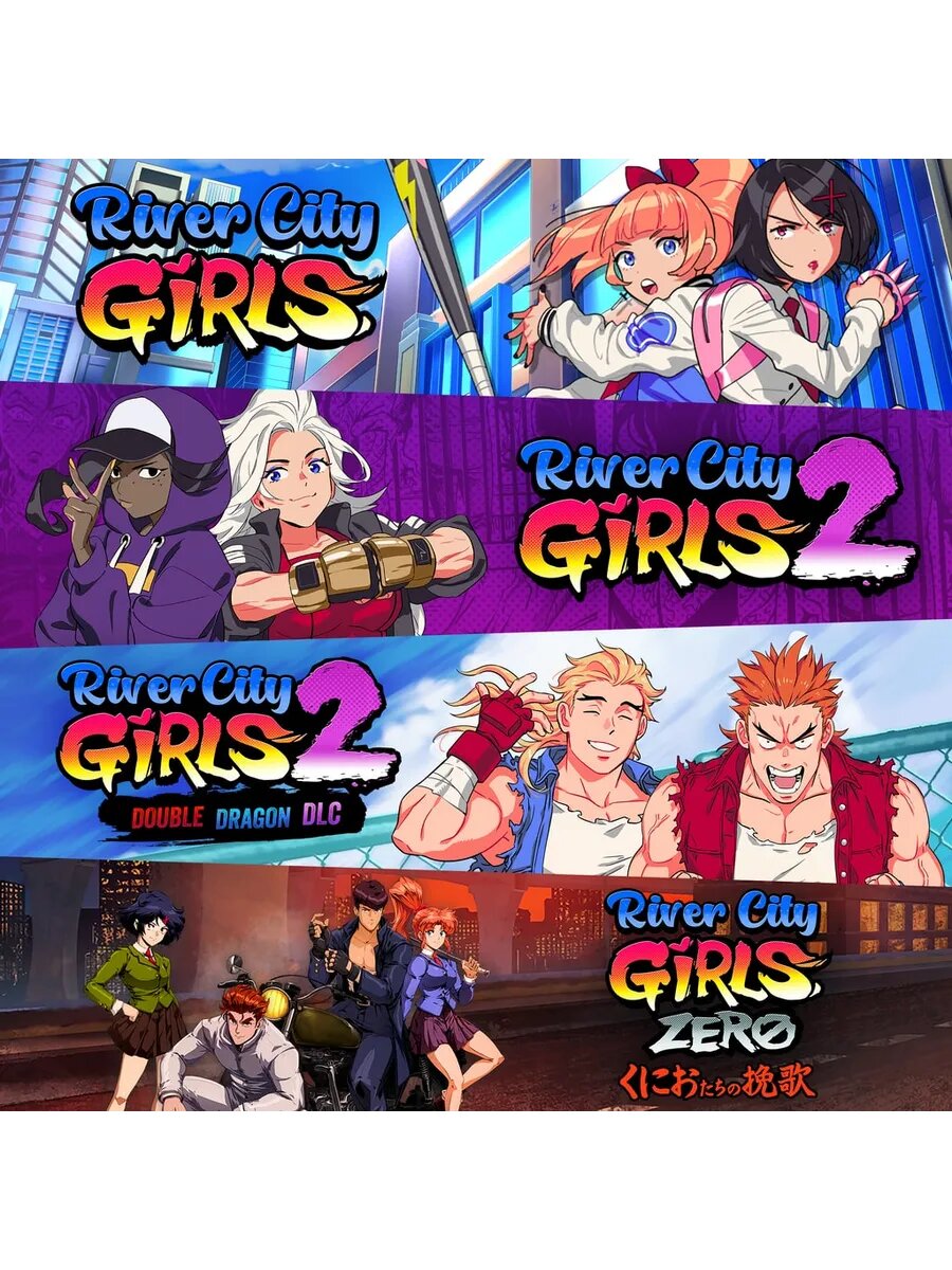 River City Girls 1, 2, and Zero + Double Dragon DLC Bundle