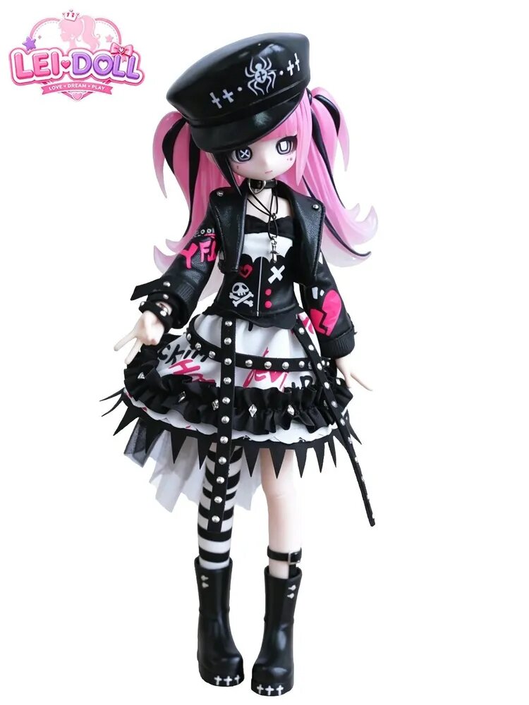 LEI-Doll 1/6 Кукла с шаровидными суставами BJD Revolving Radio Waves Series ,24cm, полный набор прически, одежды и аксессуаров, коллекционная, подарок для девочек