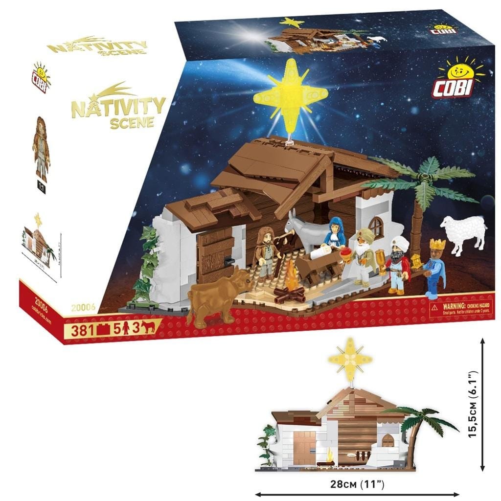 Конструктор Cobi Рождественский вертеп COBI-20006, 370 элементов, 28x15,5 см