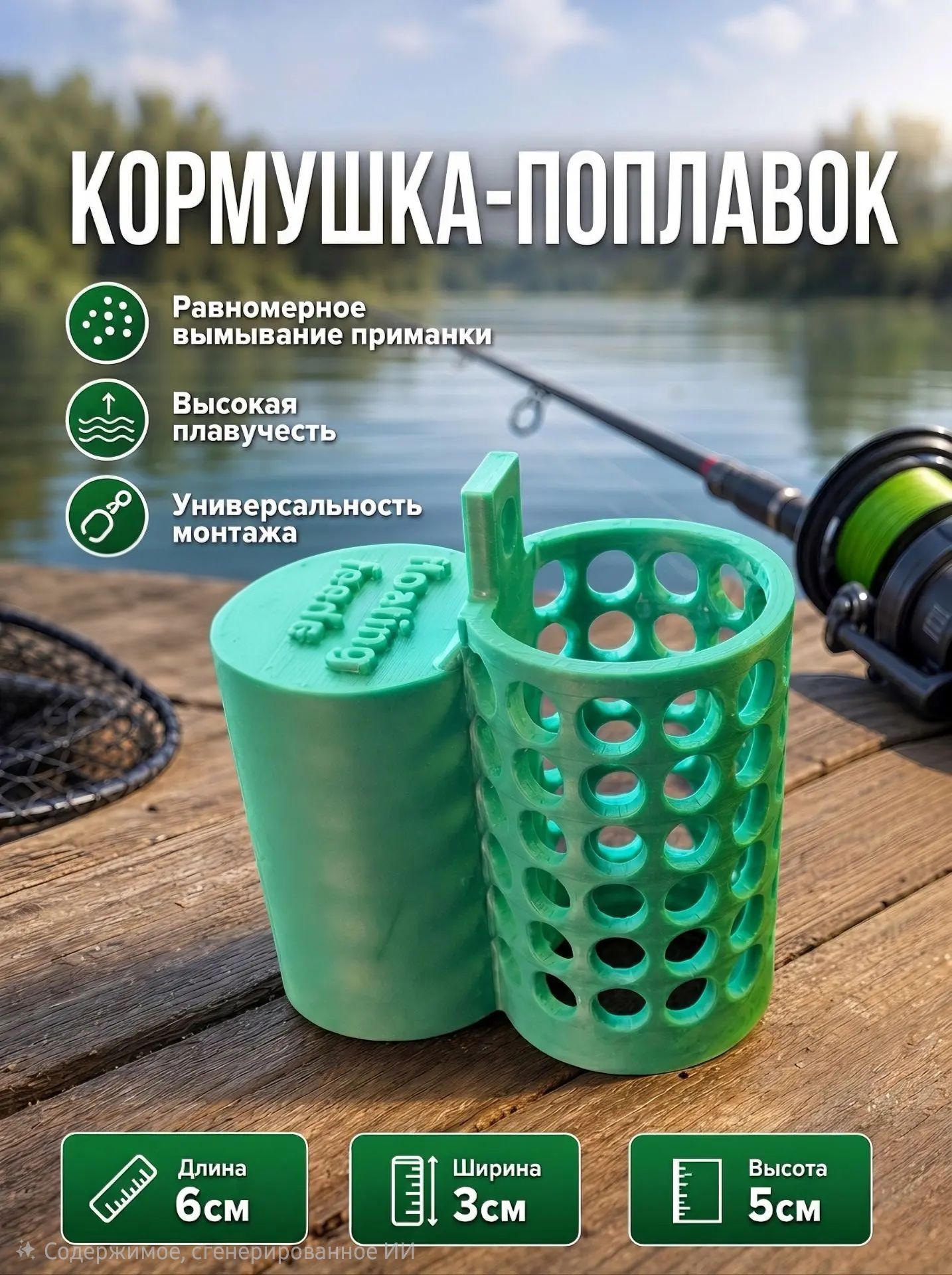 Кормушка плавающая для поверностной ловли Фидер