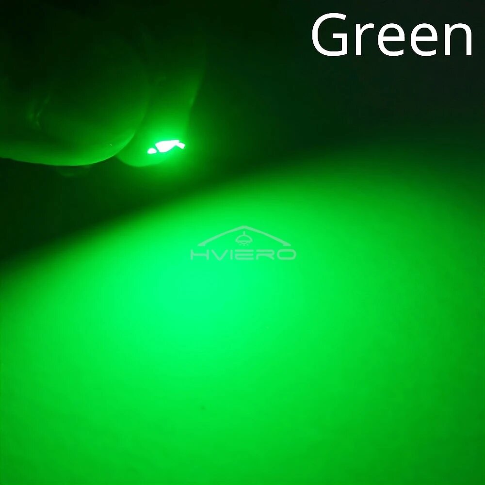 Светодиодные чипы HVIERO 2835 SMD SMT 100 шт. Зеленый, green