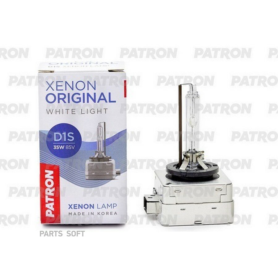 Лампа газоразрядная D1S 85V 35W 4300K PK32d-2 (белый свет) Сделано в Корее от официального дистрибьютора, PATRON, артикул PLXD1S4300