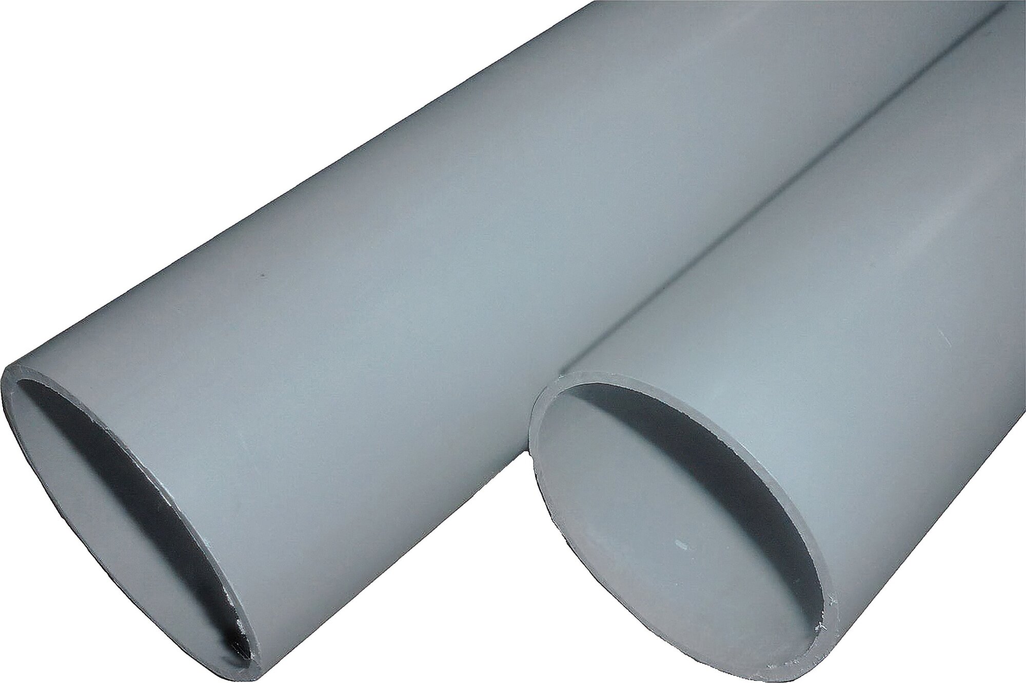 Труба Ecoplast RAL 7035 ПВХ серая 40 мм 2 м