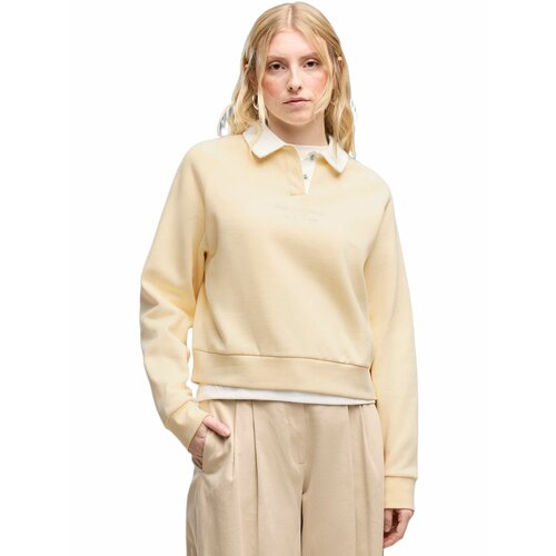 фото Поло спортивное puma class relaxed long sleeve fleece polo women, размер l, желтый