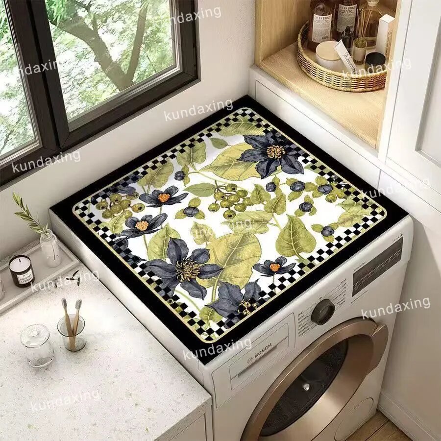 Forseon Коврик 60x60 см художественная печать оливковый, салатовый
