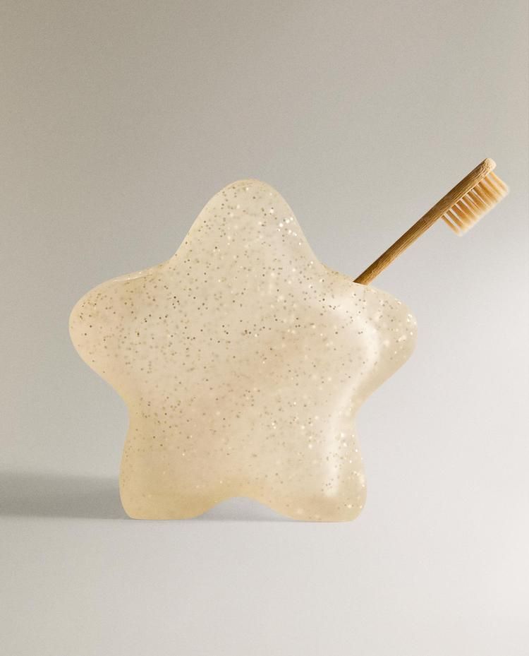 ZARA HOME Стакан для зубных щеток "GLITTER STAR", настольный аксессуар для ежедневного использования