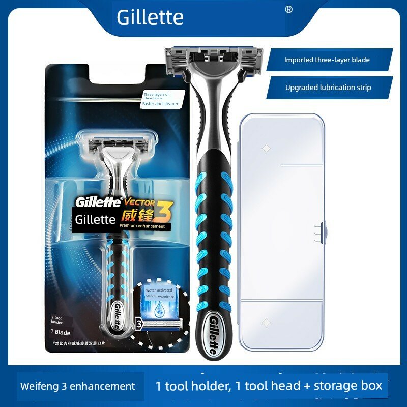 1 Gillette Mach3 Бритвенный резак с 1 лезвием и кейсом для хранения, ограниченное предложение