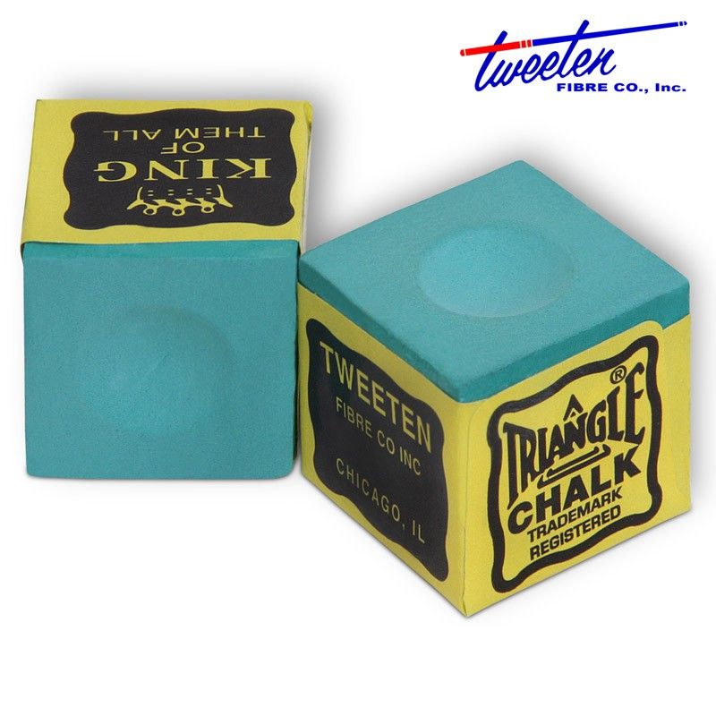 Мел для бильярда Triangle Tweeten Green, зеленый, 6 шт.