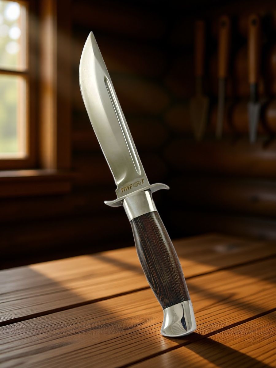 Нож туристический Pirat VD06 "Пират", ножны кордура, длина клинка 14,7 см