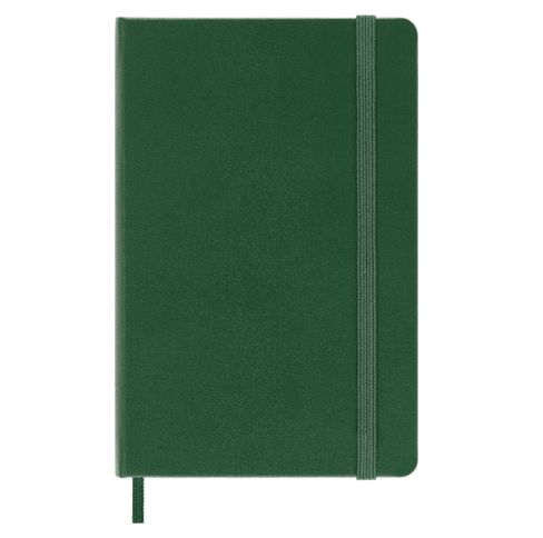 Записная книжка Moleskine Classic (в линейку), Pocket (9х14см), зеленая
